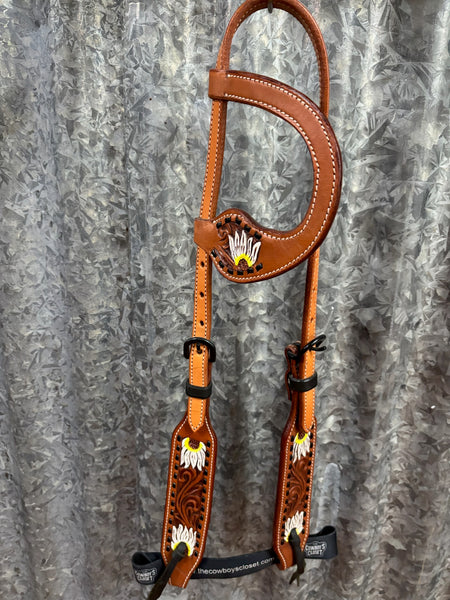 Daisy One Ear Bridle - Light Oil
