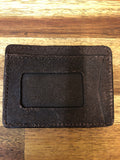 Justin Slim Card Wallet - Chocolate