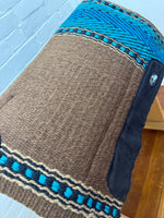 Ortho Equine Saddle Blanket - Tan, Brown & Turquoise