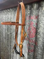 Straight Browband Headstall - Water Loop Ends (2)