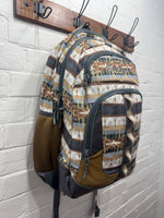 Hooey Ox Backpack Tan/Charcoal Aztec