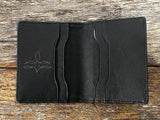 Men's Leather Wallet - Card Wallet with Diamond Tooling