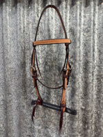 Leather Headstall - 5/8" Roughout Cowboy Knot