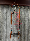 Beaded Leather One Ear Headstall (TCC74062)