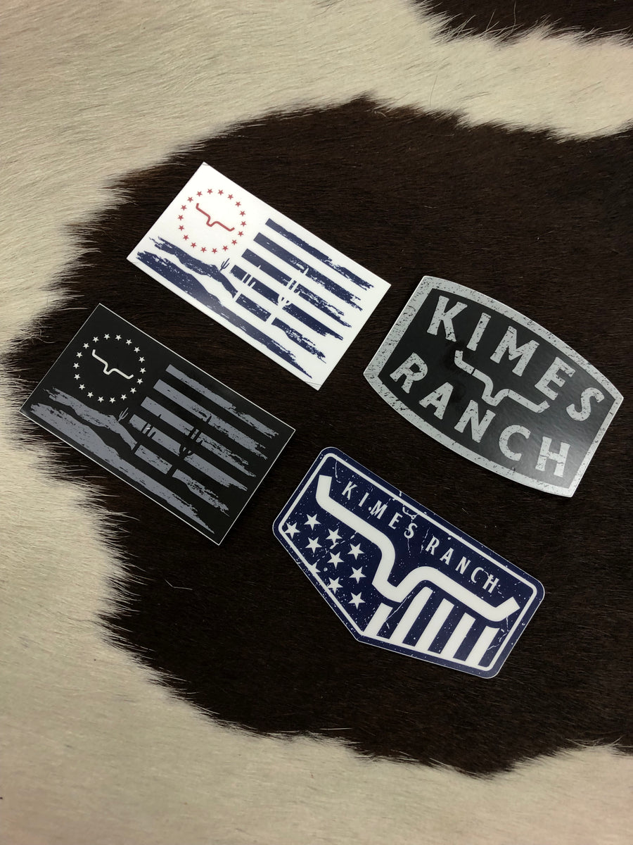 Kimes Ranch Sticker Kimes Ranch Sticker 4 Pack (3) – The Cowboy's Closet