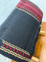 Ortho Equine Saddle Blanket - Bar 8 Black & Red
