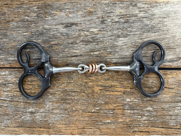 Dutton "80" Double Ring Bit - Three Piece Dog Bone W/ Copper Rings (80-12)