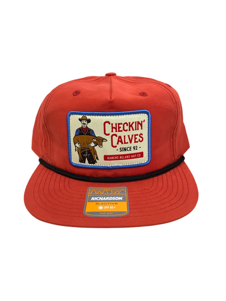 Rancho Relaxo Hat Co - 256 Checkin' Calves Orange