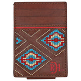 Red Dirt Hat Co Card Case - Aztec