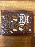 Red Dirt Hat Co Wallet - Tooled With Ivory Inlay