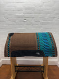 Ortho Equine Saddle Blanket - Tan, Brown & Turquoise