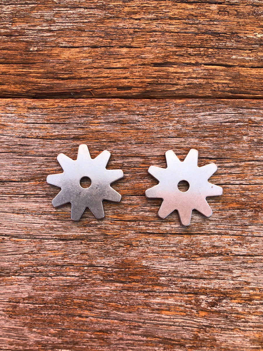 Dutton Spur Rowels - Brushed 9pt. – The Cowboy's Closet