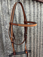 Leather Headstall - 5/8" Roughout Cowboy Knot