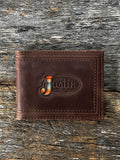 Men's Leather Wallet - Card Wallet with Cash Clip