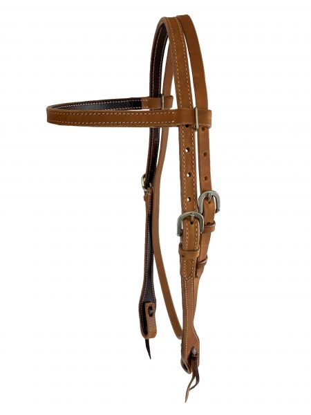 Leather Stitched Browband Headstall