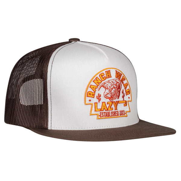 Lazy J Ranch Wear Cap - White Arrowhead (Brown)