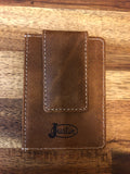 Justin Card Case - Leather With Embossed Front