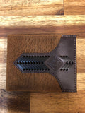 Justin Bifold Wallet - Textured With Stitching