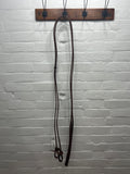 8" X 5/8" Leather Weighted Split Reins