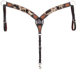 Freya Tack Set - Peppered Hair On Hide