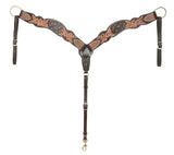 Rhianna Tack Set - Floral Carved With Studs