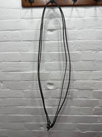 7" X 5/8" Smooth Leather Split Reins (Deep Brown)