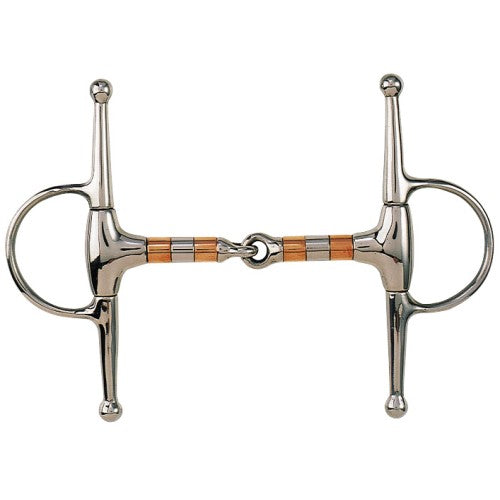 Full Cheek Snaffle - Eggbutt Mouthpiece w/Copper & SS Rollers