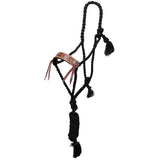 Mule Tape Halter - Leather Branded Noseband