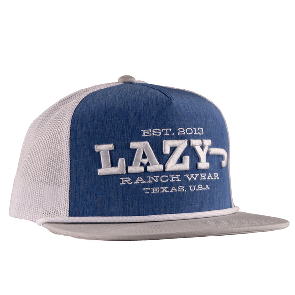 Lazy J Ranch Wear Cap - Blue/White Dime Box