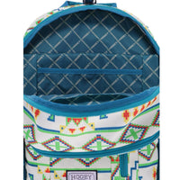 Hooey Rockstar Cream/Teal W/Breaded Pattern Backpack
