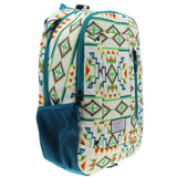 Hooey Rockstar Cream/Teal W/Breaded Pattern Backpack