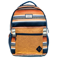 Hooey Recess Backpack Baked Clay/Whitecap Grey With Serape Pattern