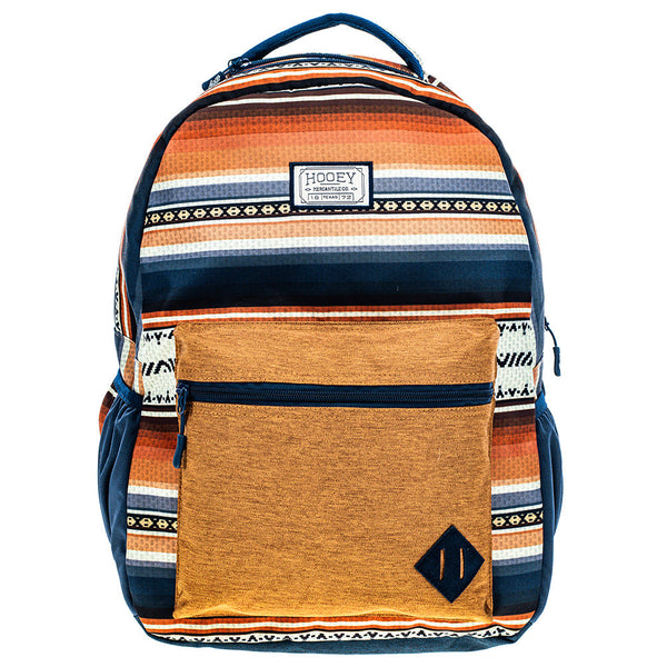 Hooey Recess Backpack Baked Clay/Whitecap Grey With Serape Pattern