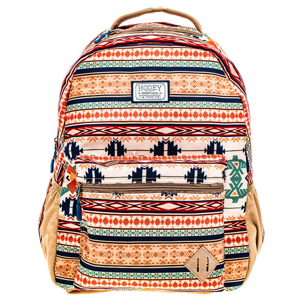 Hooey Recess Backpack Honey Mustard/Ombre Blue With Thunderbird Pattern