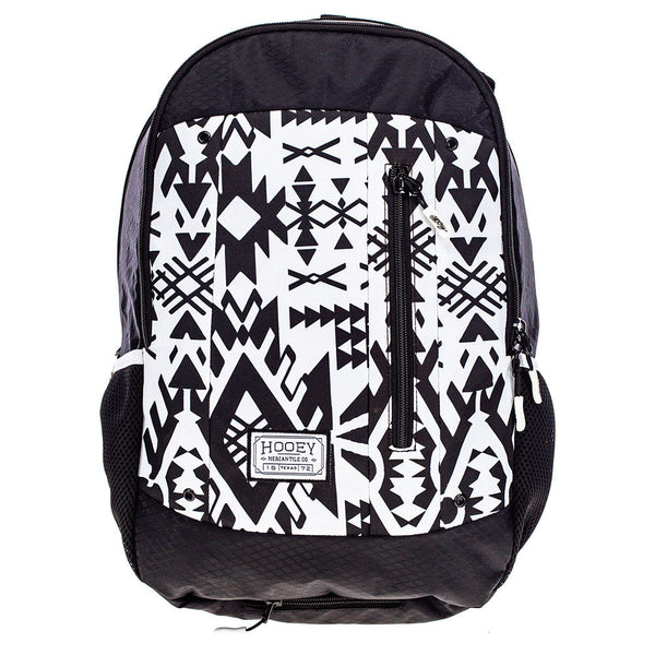 Hooey Rockstar Backpack Black/White Puebla Stone Aztec
