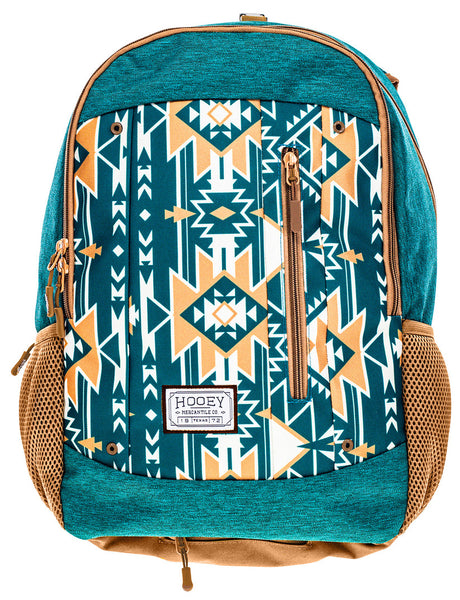 Hooey Rockstar Backpack Teal/White Aztec