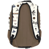 Hooey Rockstar Backpack Cream/Tan Print