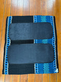 Ortho Equine Saddle Blanket - Bar 8 Black & Turquoise