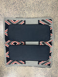 Ortho Equine Contoured Saddle Blanket - Grey/Black/Rust
