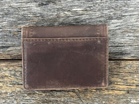 Men's Leather Wallet - Card Wallet with Serape Inlay