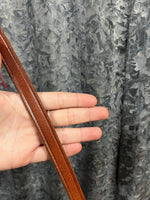 7" X 5/8" Smooth Leather Split Reins (Dark)