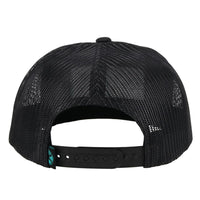 Hooey - Cactus Ropes Black 5-Panel Trucker Tan/Turquiose