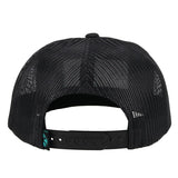 Hooey - Cactus Ropes Black 5-Panel Trucker Tan/Turquiose
