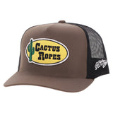 Cactus Ropes - Brown/Yellow Oval Patch 5-Panel Trucker Cap