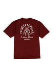 Calvert Supply Tee - Lasso Maroon