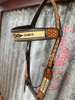 Leather Headstall - Sacred Sierra (AUS-501)