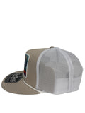 Red Dirt Hat Co Cap - Lone Rider Beige/White