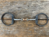 Dutton "43" D-Ring Snaffle Bit - Three Piece Dog Bone (43-19)