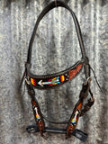 Arrow Headstall Bridle - Leather