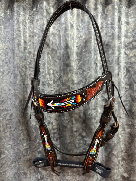 Arrow Headstall Bridle - Leather